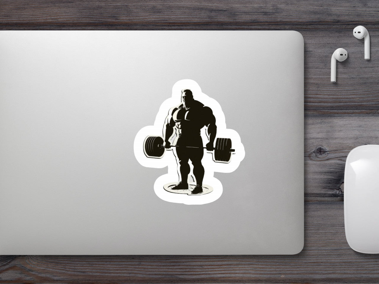 Set 5 bucati, Sticker decorativ, Halterofil, Rezistent la apa, NO9551, 6 cm, Multicolor