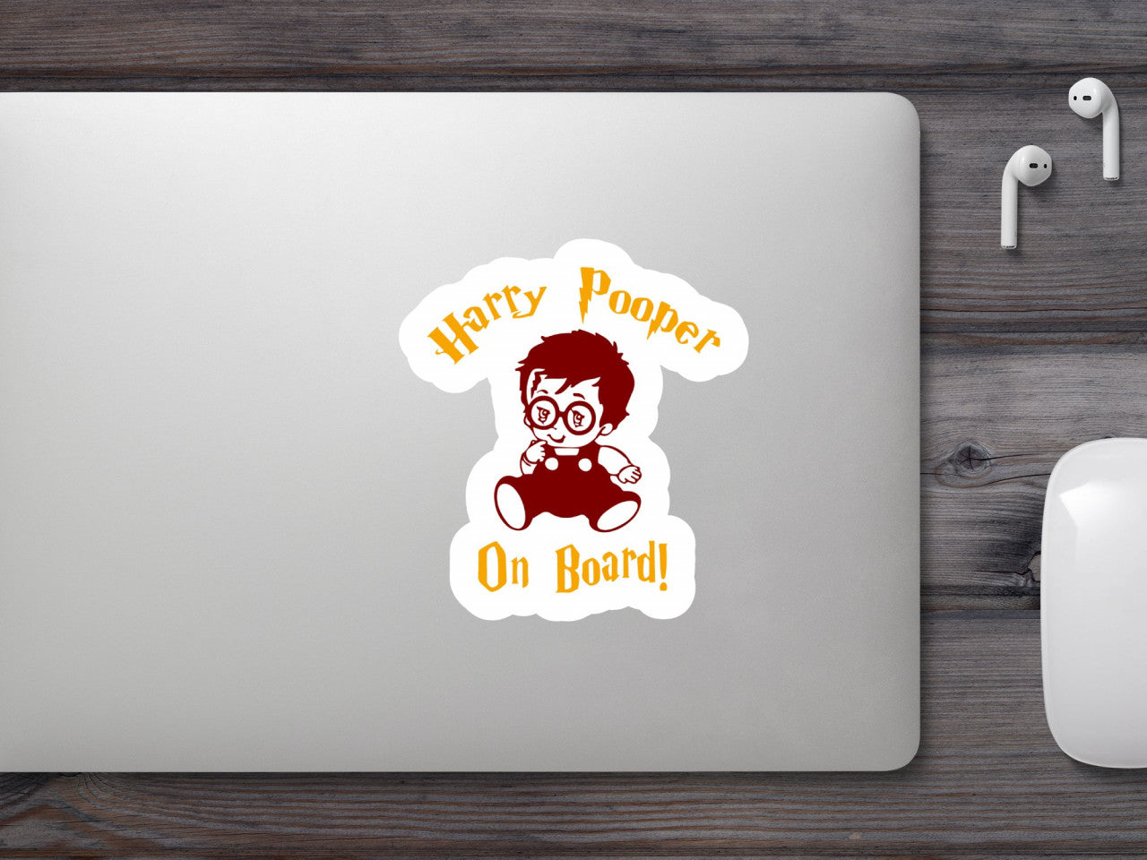 Set 5 bucati, Sticker decorativ, Harry Potter Copil in masina, Rezistent la apa, NO9569, 6 cm, Multicolor