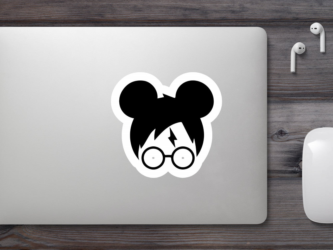 Set 5 bucati, Sticker decorativ, Harry Potter cu semn in frunte, Rezistent la apa, NO9570, 6 cm, Multicolor