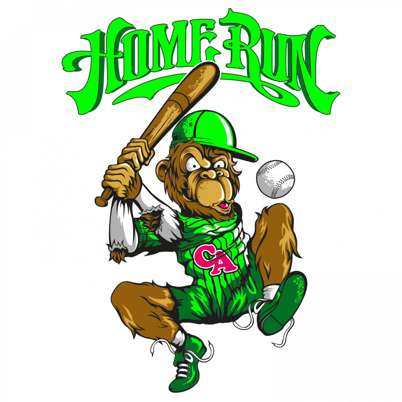 Set 5 bucati, Sticker decorativ, Home run, Rezistent la apa, NO9665, 6 cm, Multicolor