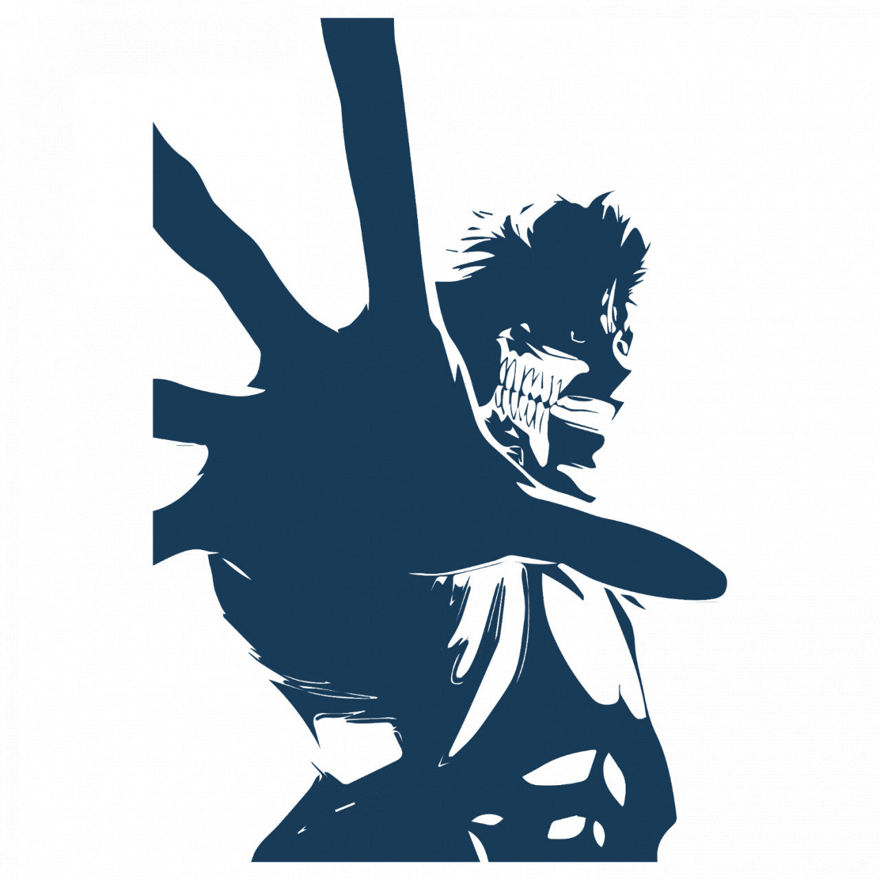 Set 5 bucati, Sticker decorativ, Ichigo Hollow Mask Anime, Rezistent la apa, NO9716, 6 cm, Multicolor