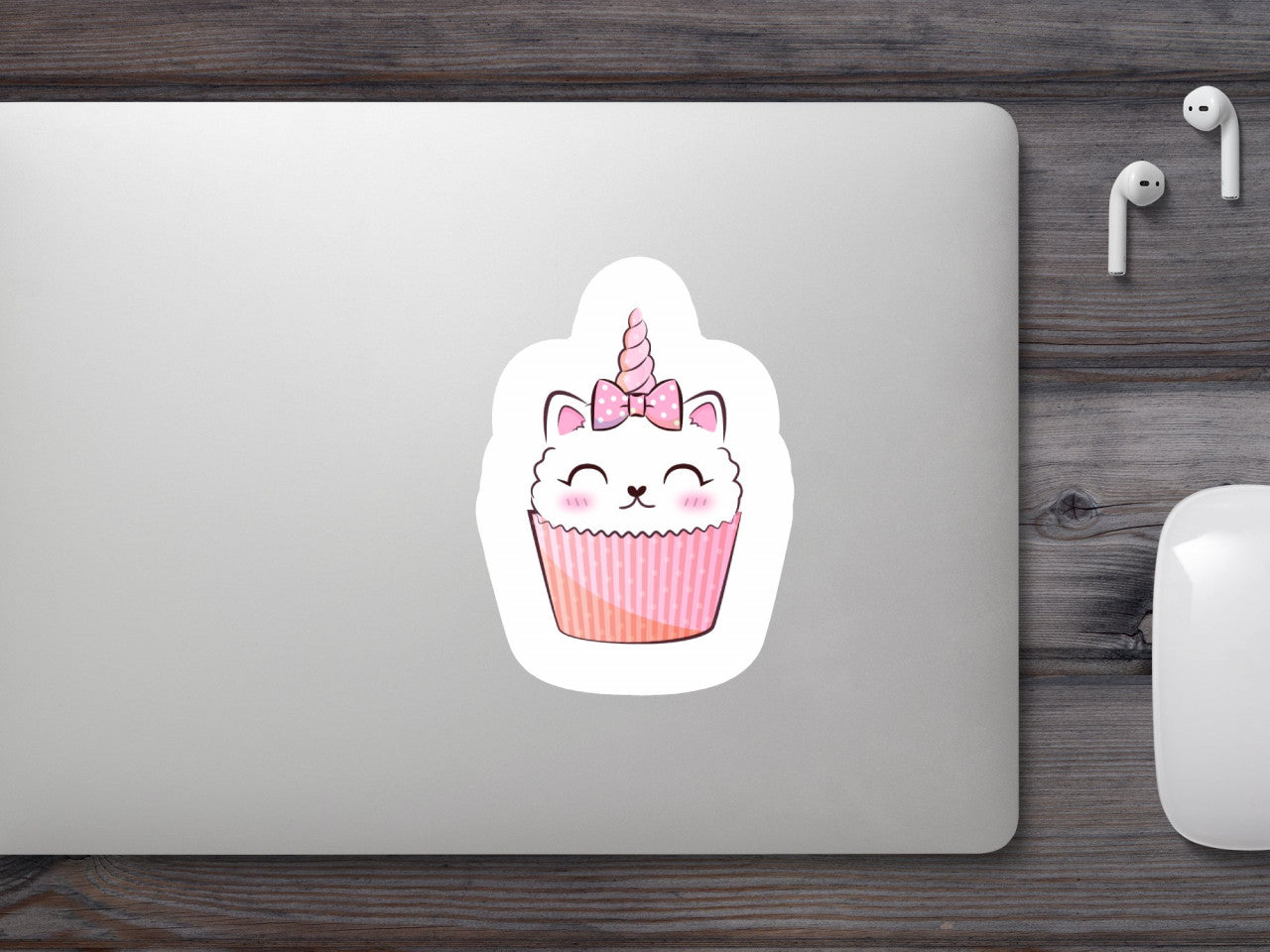 Set 5 bucati, Sticker decorativ, Inghetata delicioasa, Rezistent la apa, NO9757, 6 cm, Multicolor