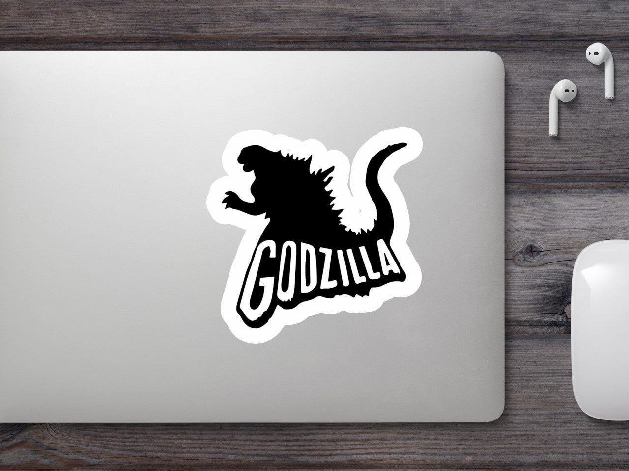 Set 5 bucati, Sticker decorativ, King of the Monsters Godzilla, Rezistent la apa, NO9853, 6 cm, Multicolor