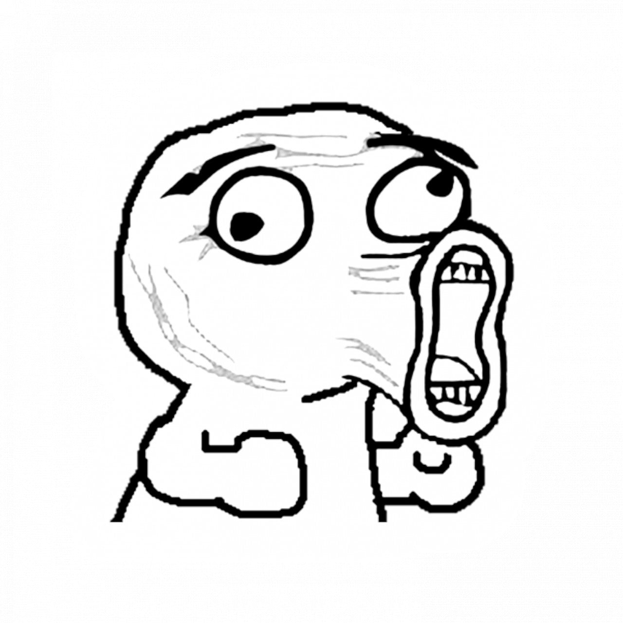 Set 5 bucati, Sticker decorativ, Lol Meme, Rezistent la apa, NO9924, 6 cm, Multicolor