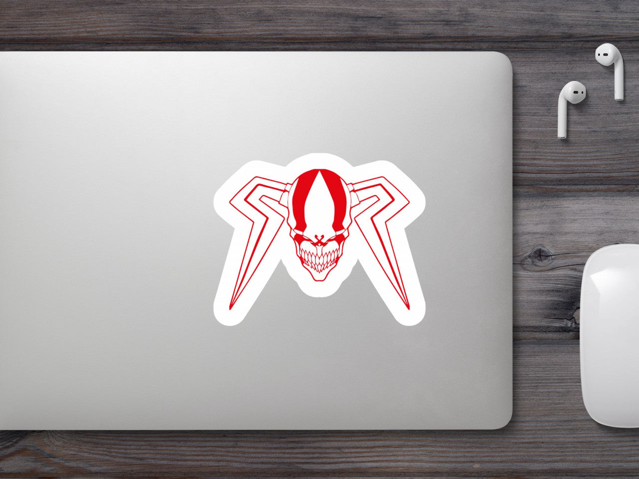 Set 5 bucati, Sticker decorativ, Masca Ichigo Hollow Bleach, Rezistent la apa, NO10000, 6 cm, Multicolor