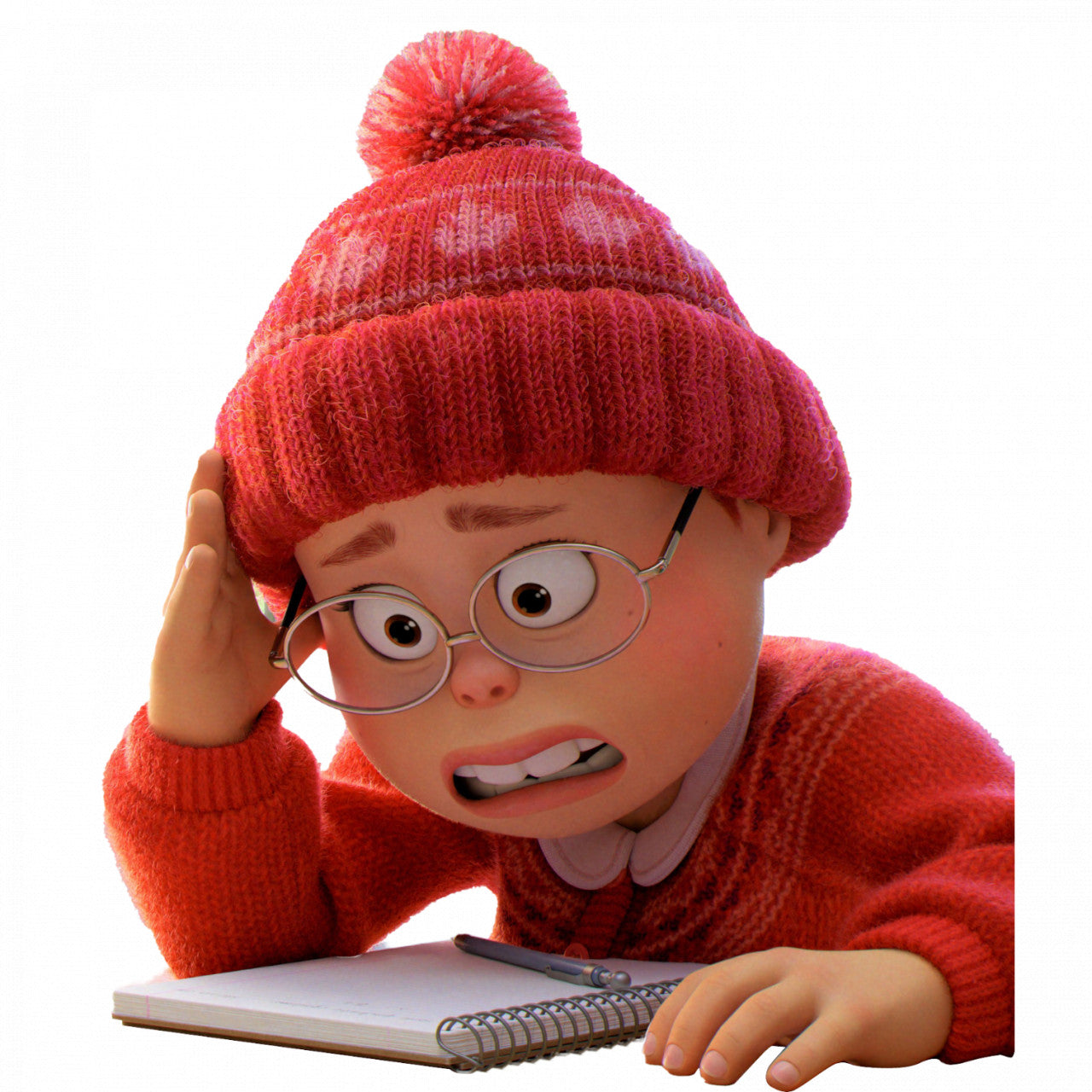 Set 5 bucati, Sticker decorativ, Mei Turning Red ingrozita de teme, Rezistent la apa, NO10021, 6 cm, Multicolor