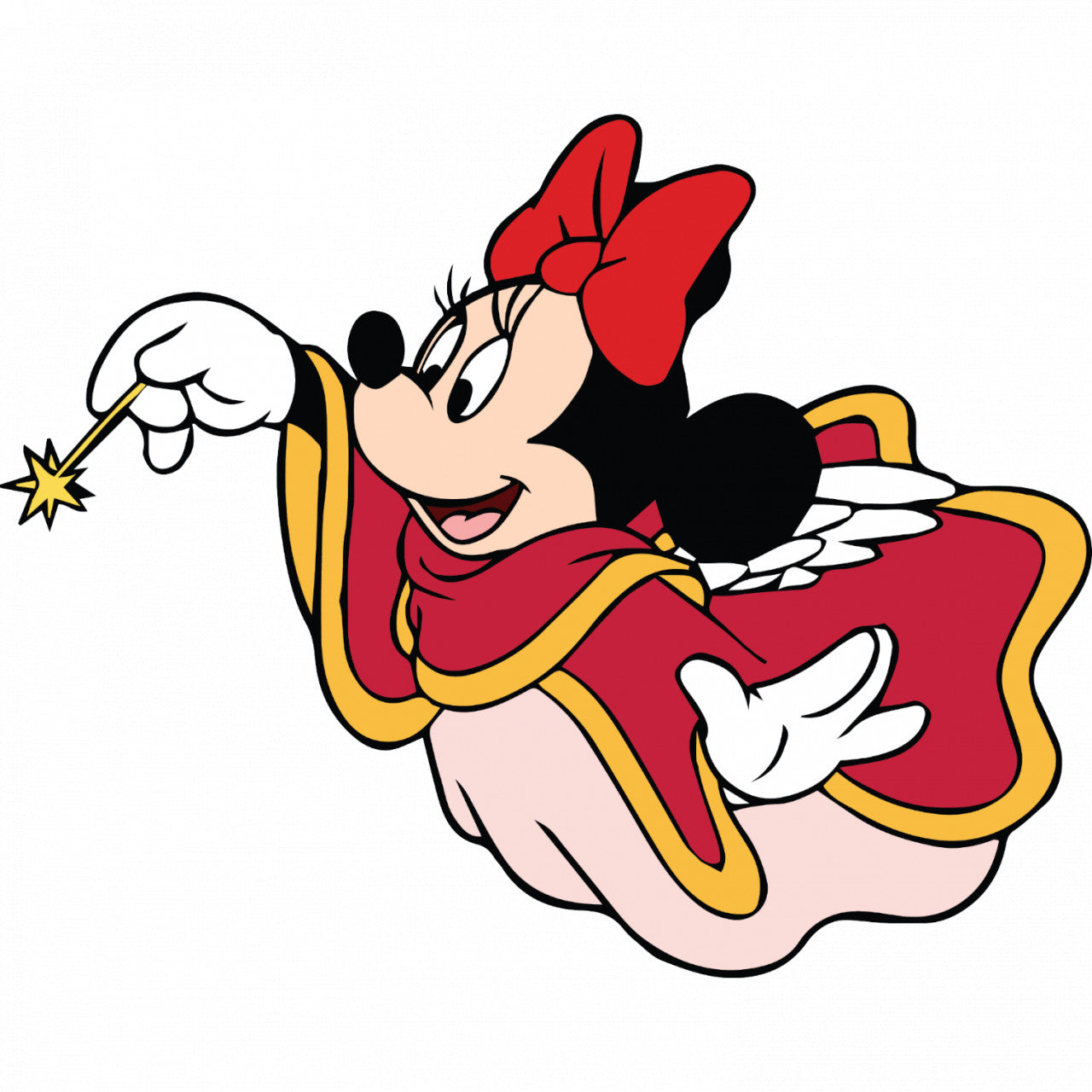 Set 5 bucati, Sticker decorativ, Minnie Mouse face minuni, Rezistent la apa, NO8151, 6 cm, Multicolor