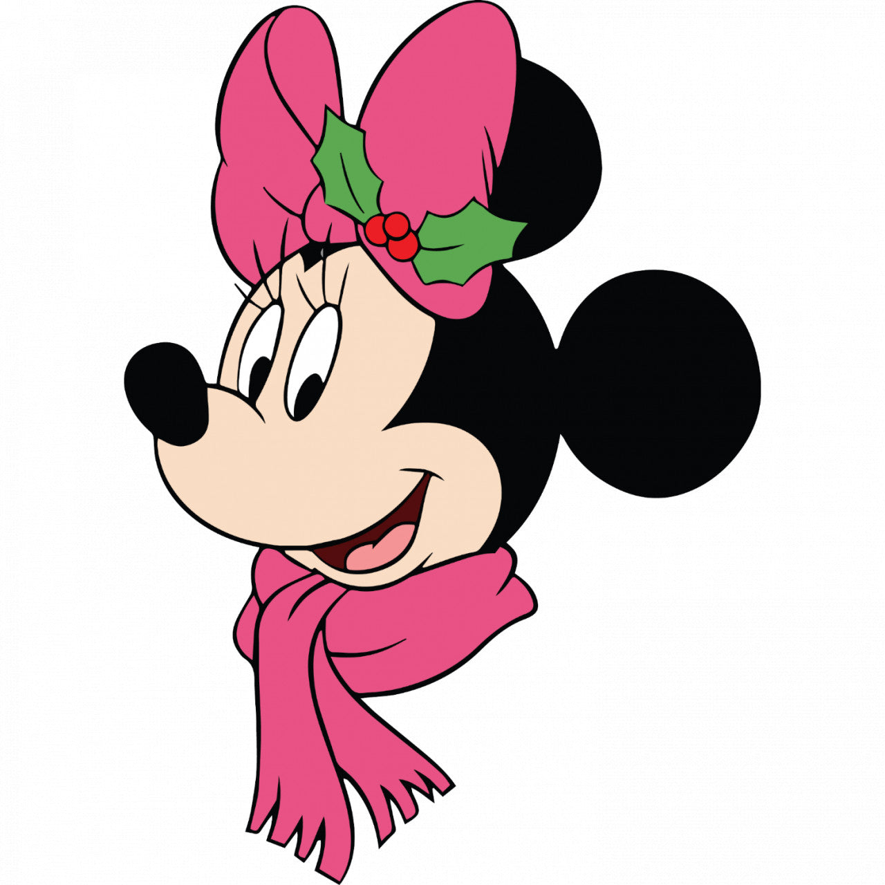 Set 5 bucati, Sticker decorativ, Minnie Mouse frumusica, Rezistent la apa, NO8152, 6 cm, Multicolor