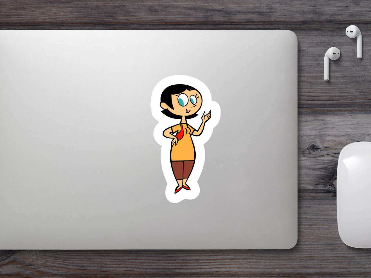 Set 5 bucati, Sticker decorativ, Miss Keane The Powerpuff Girls, Rezistent la apa, NO8170, 6 cm, Multicolor