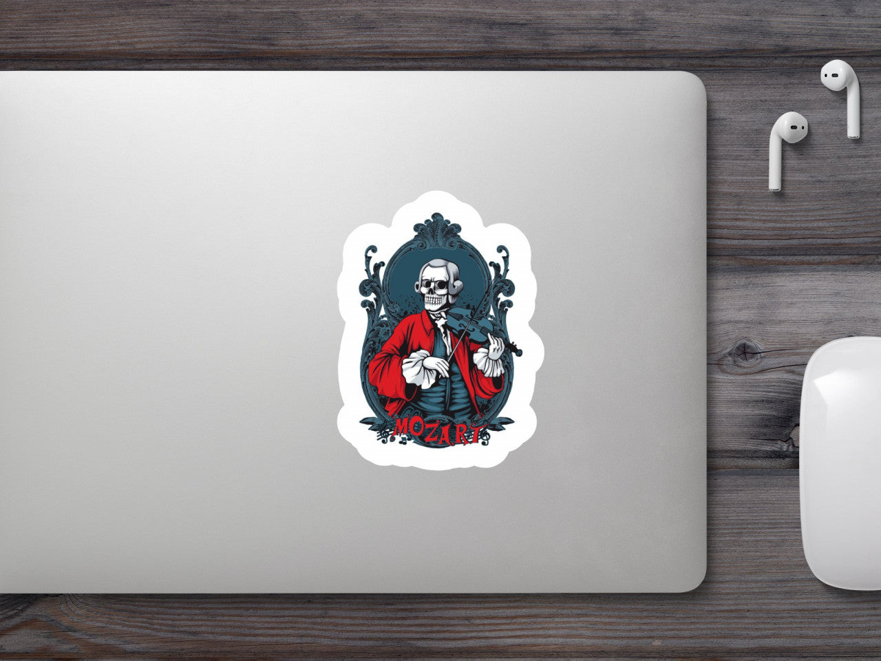 Set 5 bucati, Sticker decorativ, Mozart, Rezistent la apa, NO8190, 6 cm, Multicolor