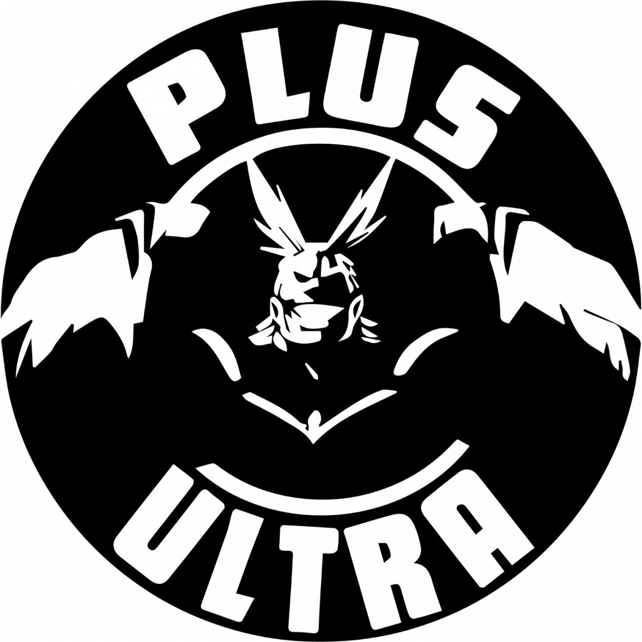 Set 5 bucati, Sticker decorativ, My Hero Academia All Might Plus Ultra Anime, Rezistent la apa, NO8200, 6 cm, Multicolor