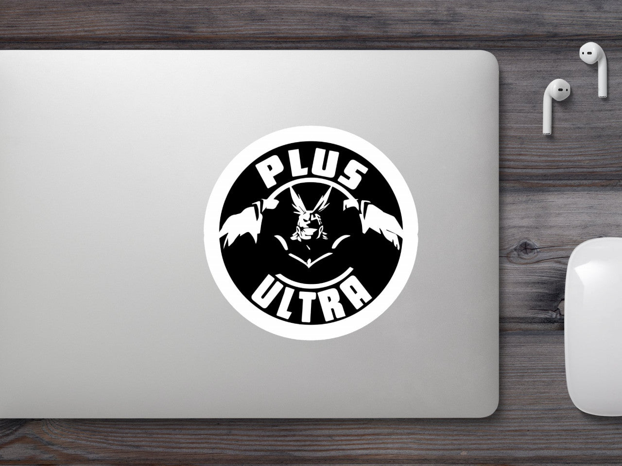 Set 5 bucati, Sticker decorativ, My Hero Academia All Might Plus Ultra Anime, Rezistent la apa, NO8200, 6 cm, Multicolor