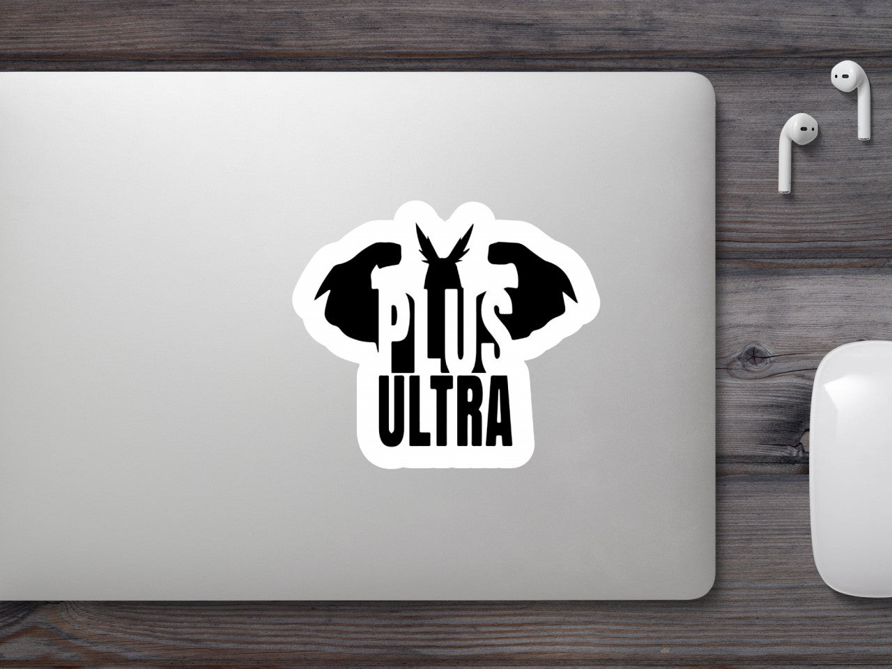 Set 5 bucati, Sticker decorativ, My Hero Academia Plus Ultra, Rezistent la apa, NO8215, 6 cm, Multicolor