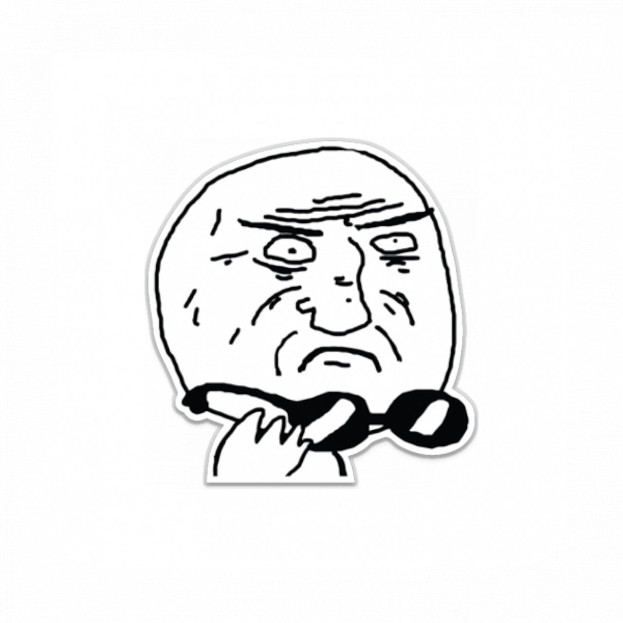 Set 5 bucati, Sticker decorativ, Nu pot sa cred Meme, Rezistent la apa, NO8264, 6 cm, Multicolor