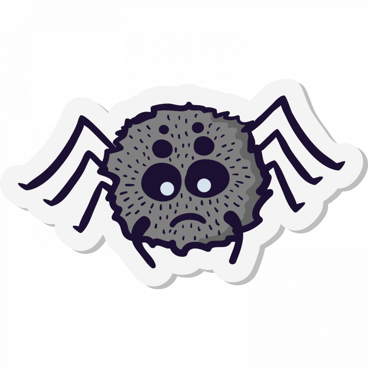 Set 5 bucati, Sticker decorativ, P��ianjen speriat, Rezistent la apa, NO7746, 6 cm, Multicolor