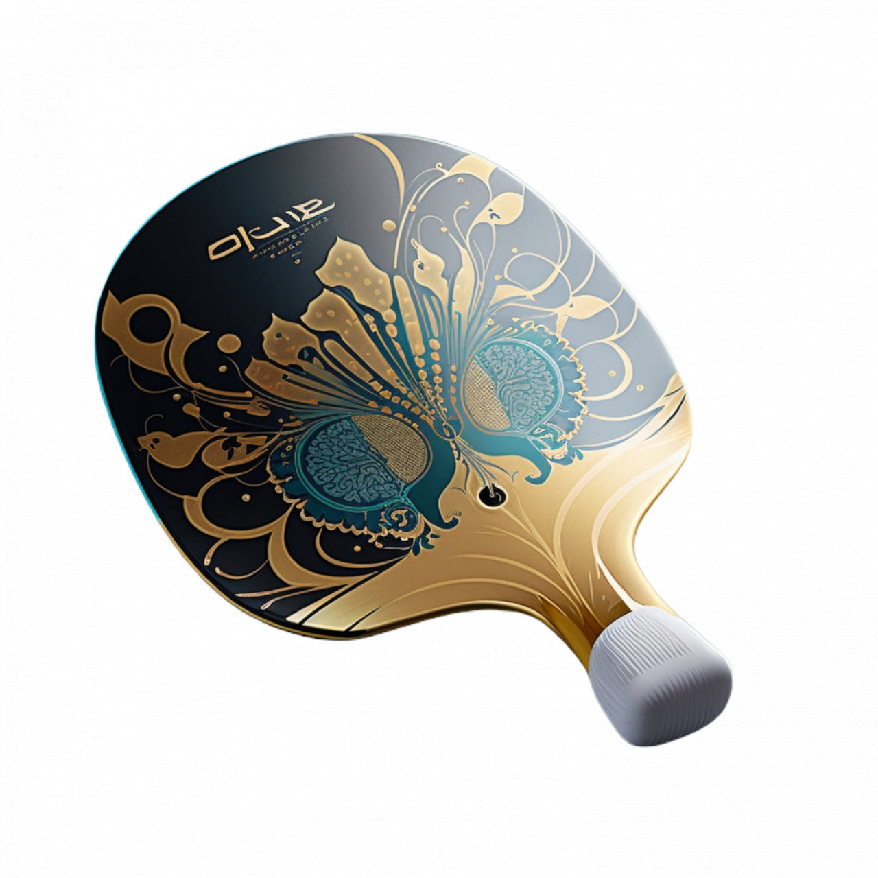 Set 5 bucati, Sticker decorativ, Paleta de tenis de masa, Rezistent la apa, NO10098, 6 cm, Multicolor