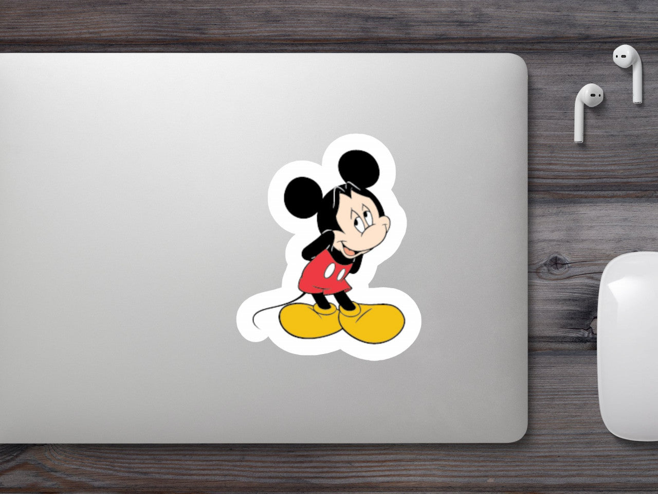 Set 5 bucati, Sticker decorativ, Personaj Mickey Mouse Disney, Rezistent la apa, NO10152, 6 cm, Multicolor