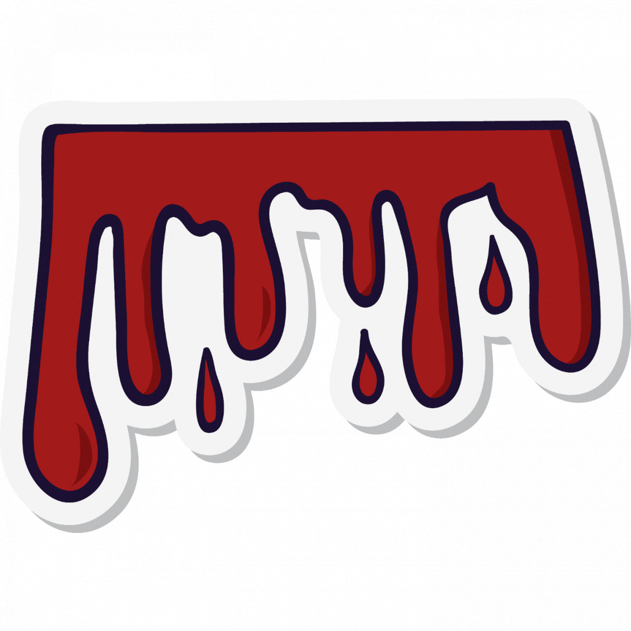 Set 5 bucati, Sticker decorativ, Picatura de sange Halloween, Rezistent la apa, NO10161, 6 cm, Multicolor