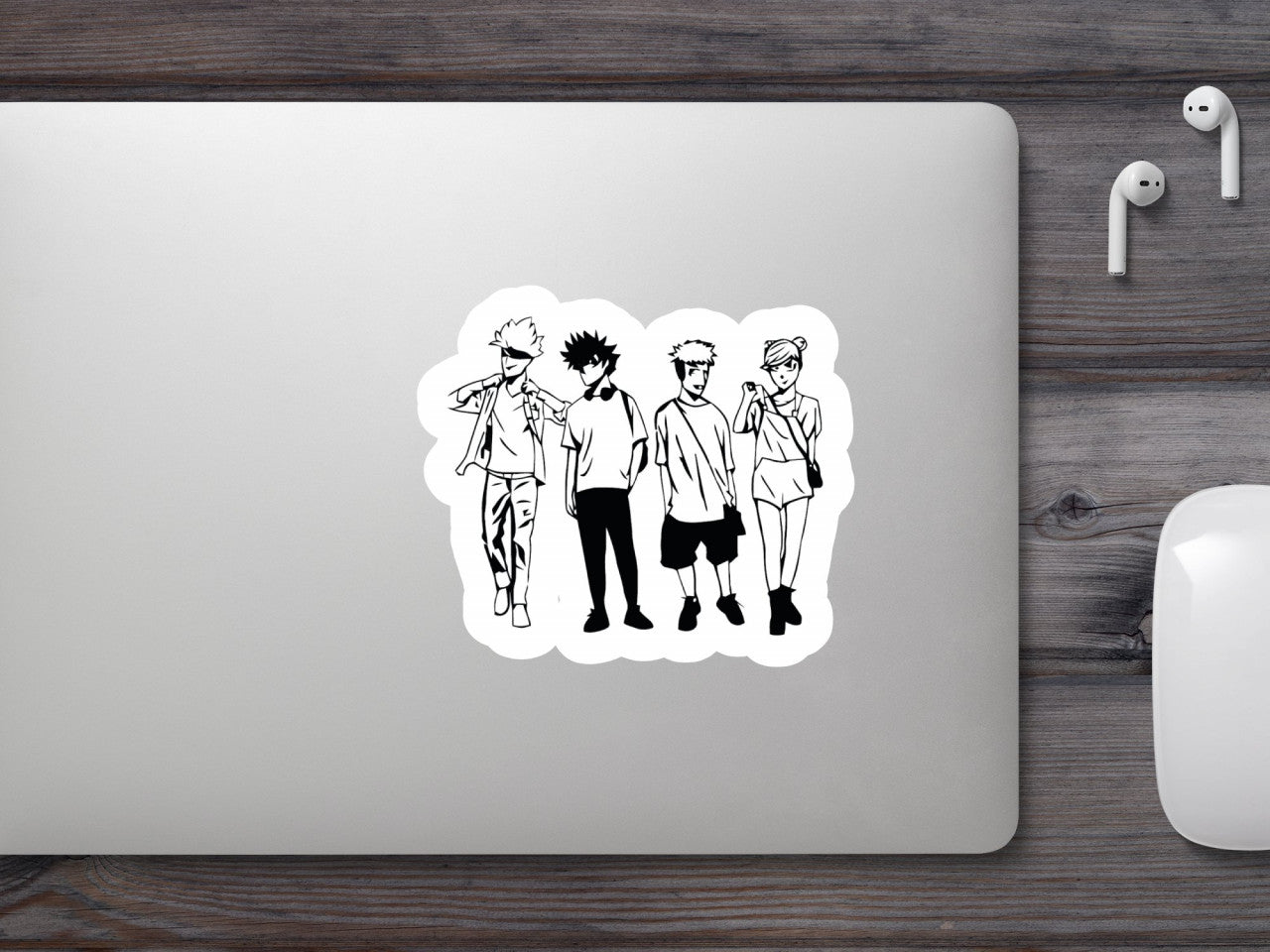 Set 5 bucati, Sticker decorativ, Pierduti in paradis Jujutsu Kaisen, Rezistent la apa, NO10164, 6 cm, Multicolor