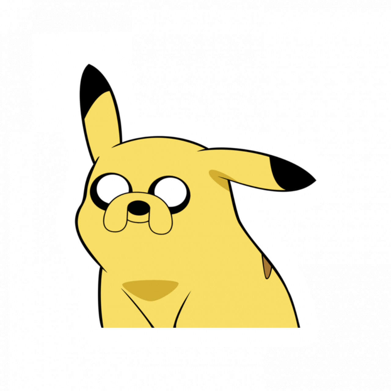 Set 5 bucati, Sticker decorativ, Pikachu Meme, Rezistent la apa, NO10165, 6 cm, Multicolor