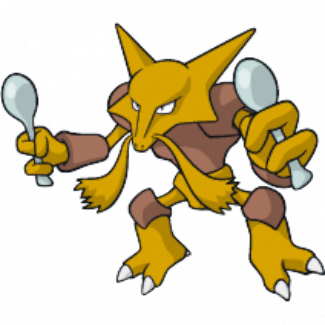 Set 5 bucati, Sticker decorativ, Pokemon Alakazam, Rezistent la apa, NO7542, 6 cm, Multicolor