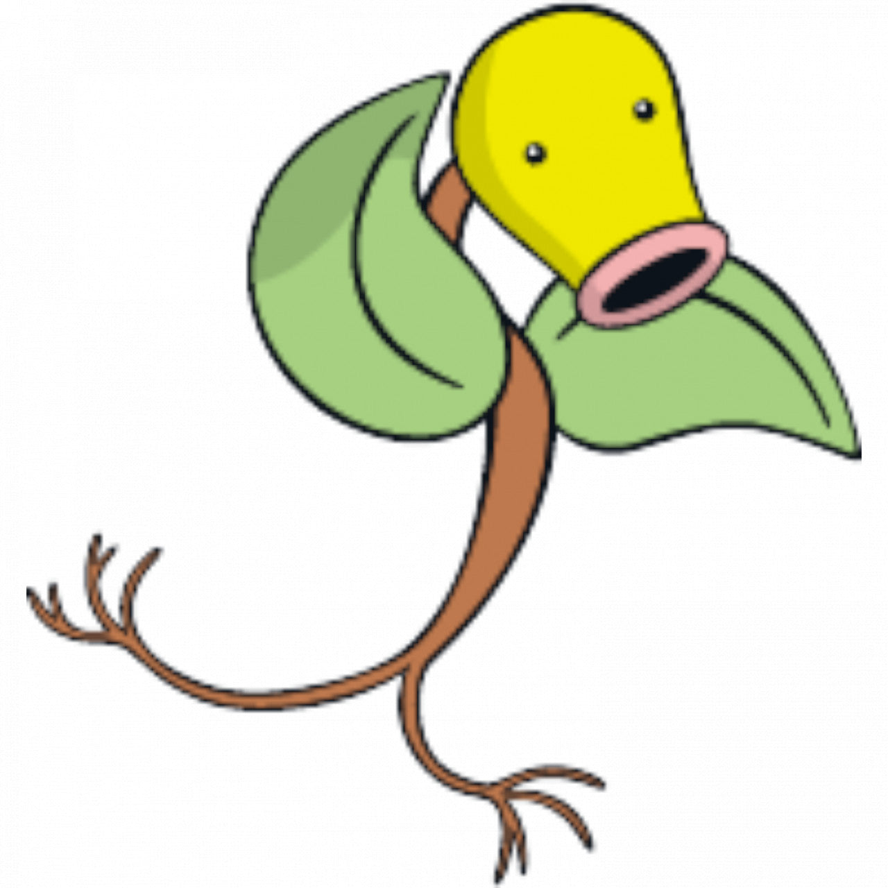 Set 5 bucati, Sticker decorativ, Pokemon Bellsprout, Rezistent la apa, NO7547, 6 cm, Multicolor