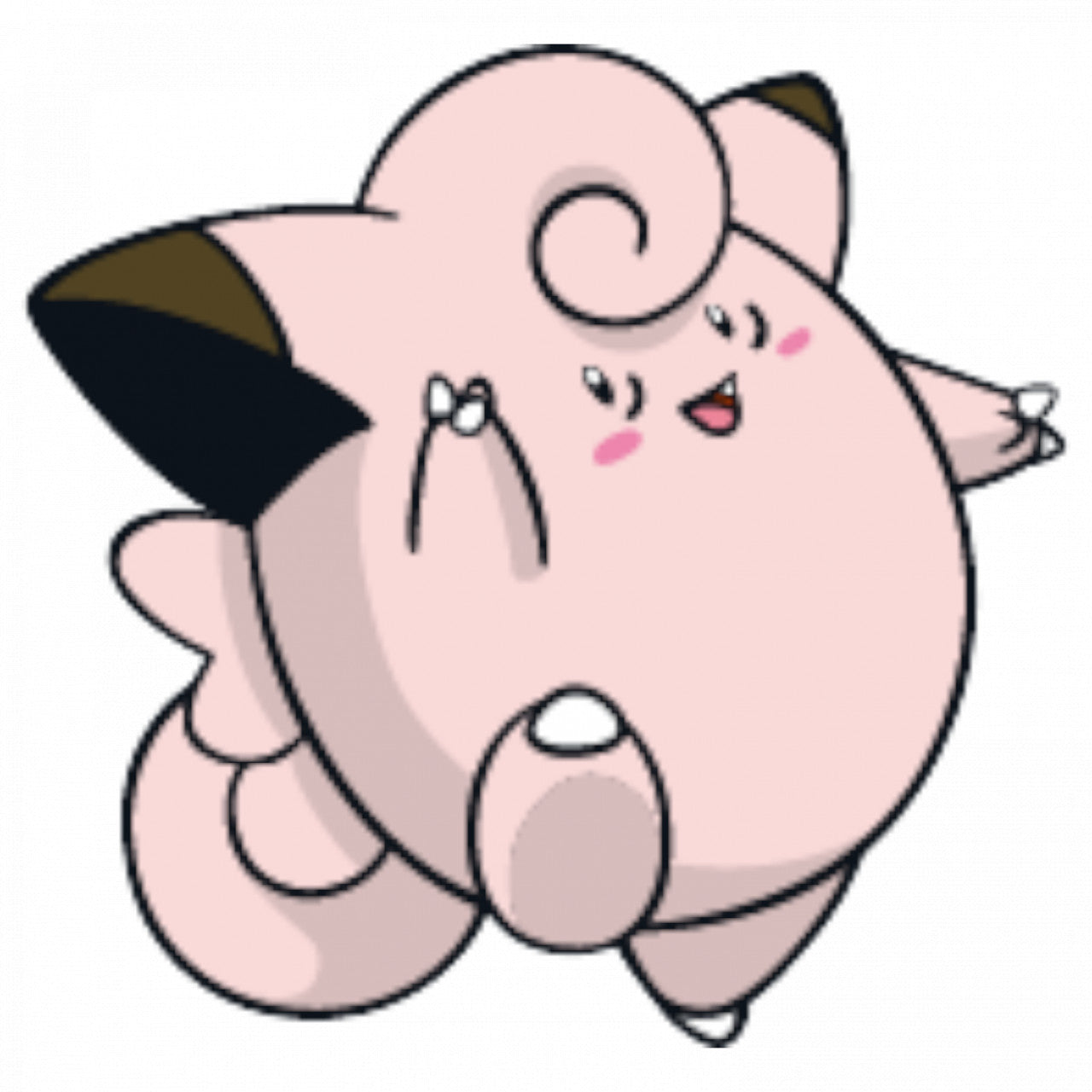 Set 5 bucati, Sticker decorativ, Pokemon Clefairy, Rezistent la apa, NO7558, 6 cm, Multicolor