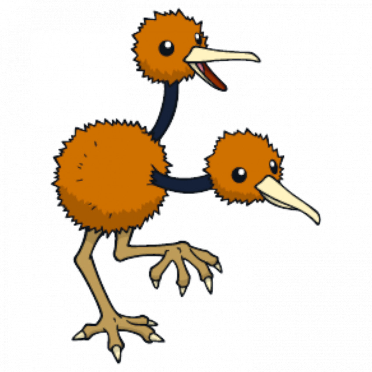 Set 5 bucati, Sticker decorativ, Pokemon Doduo, Rezistent la apa, NO7567, 6 cm, Multicolor