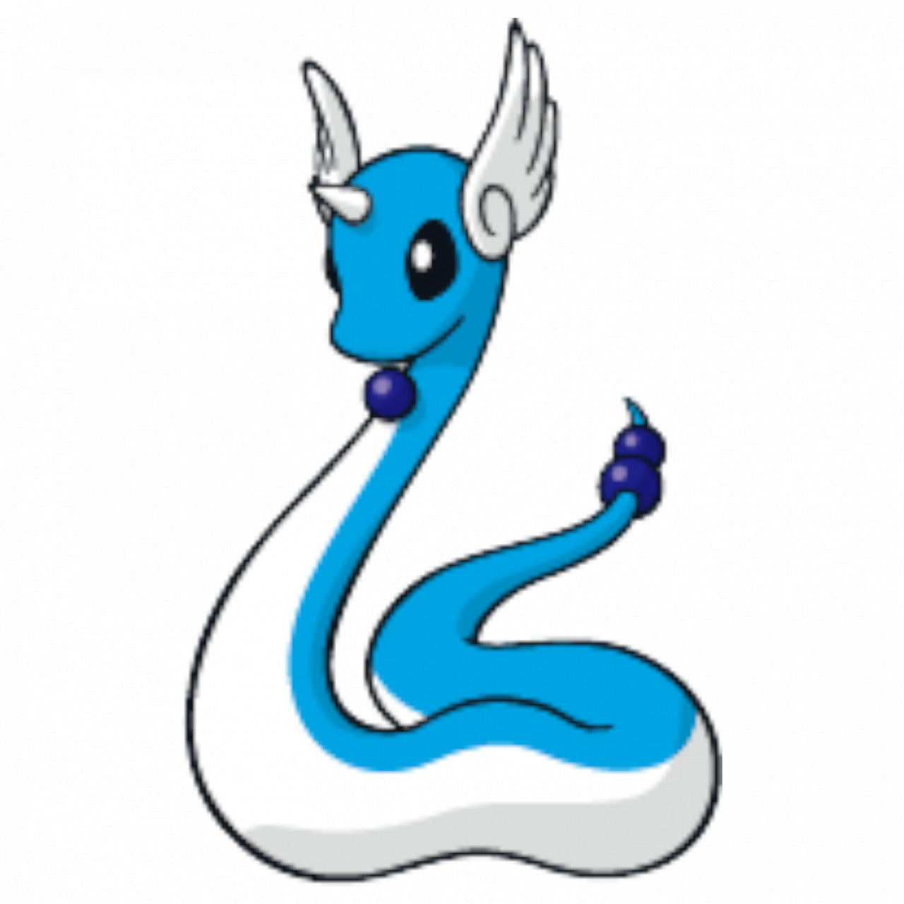 Set 5 bucati, Sticker decorativ, Pokemon Dragonair, Rezistent la apa, NO7568, 6 cm, Multicolor