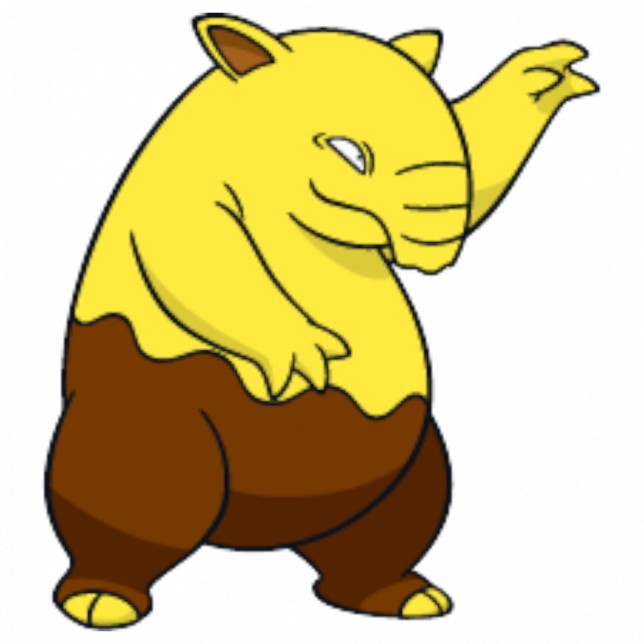 Set 5 bucati, Sticker decorativ, Pokemon Drowzee, Rezistent la apa, NO7572, 6 cm, Multicolor