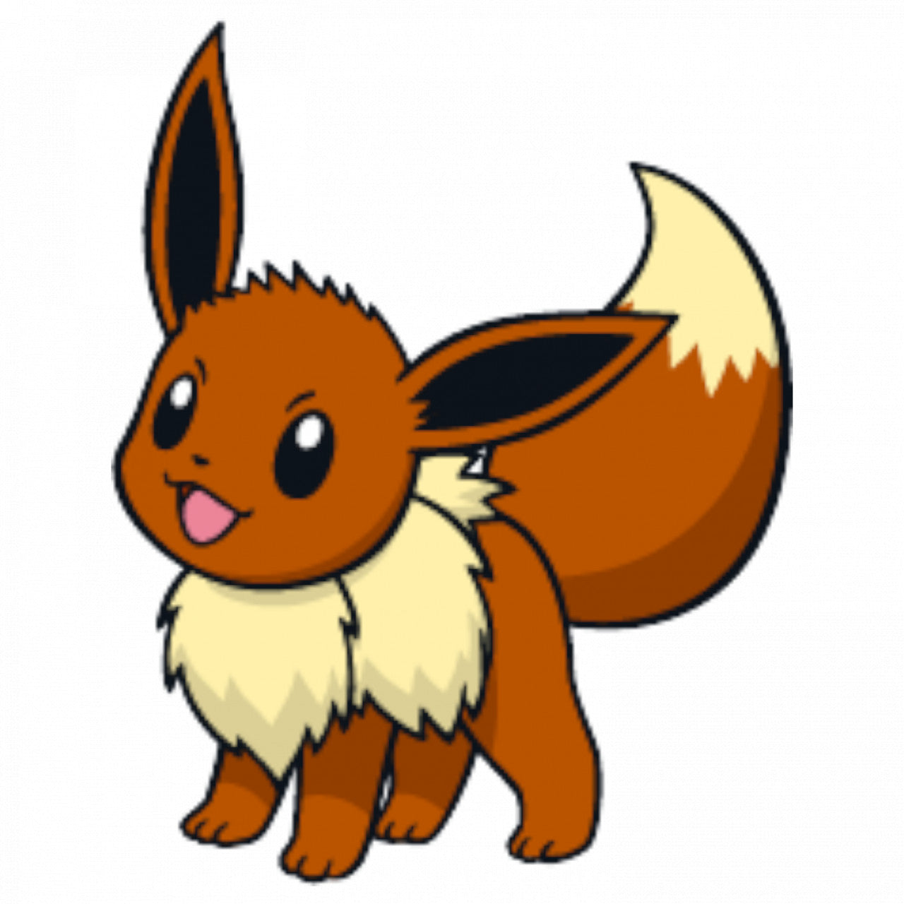 Set 5 bucati, Sticker decorativ, Pokemon Eevee, Rezistent la apa, NO7573, 6 cm, Multicolor