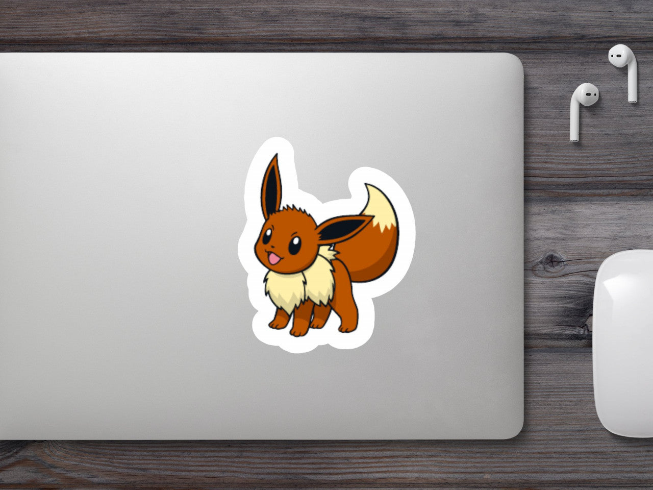 Set 5 bucati, Sticker decorativ, Pokemon Eevee, Rezistent la apa, NO7573, 6 cm, Multicolor