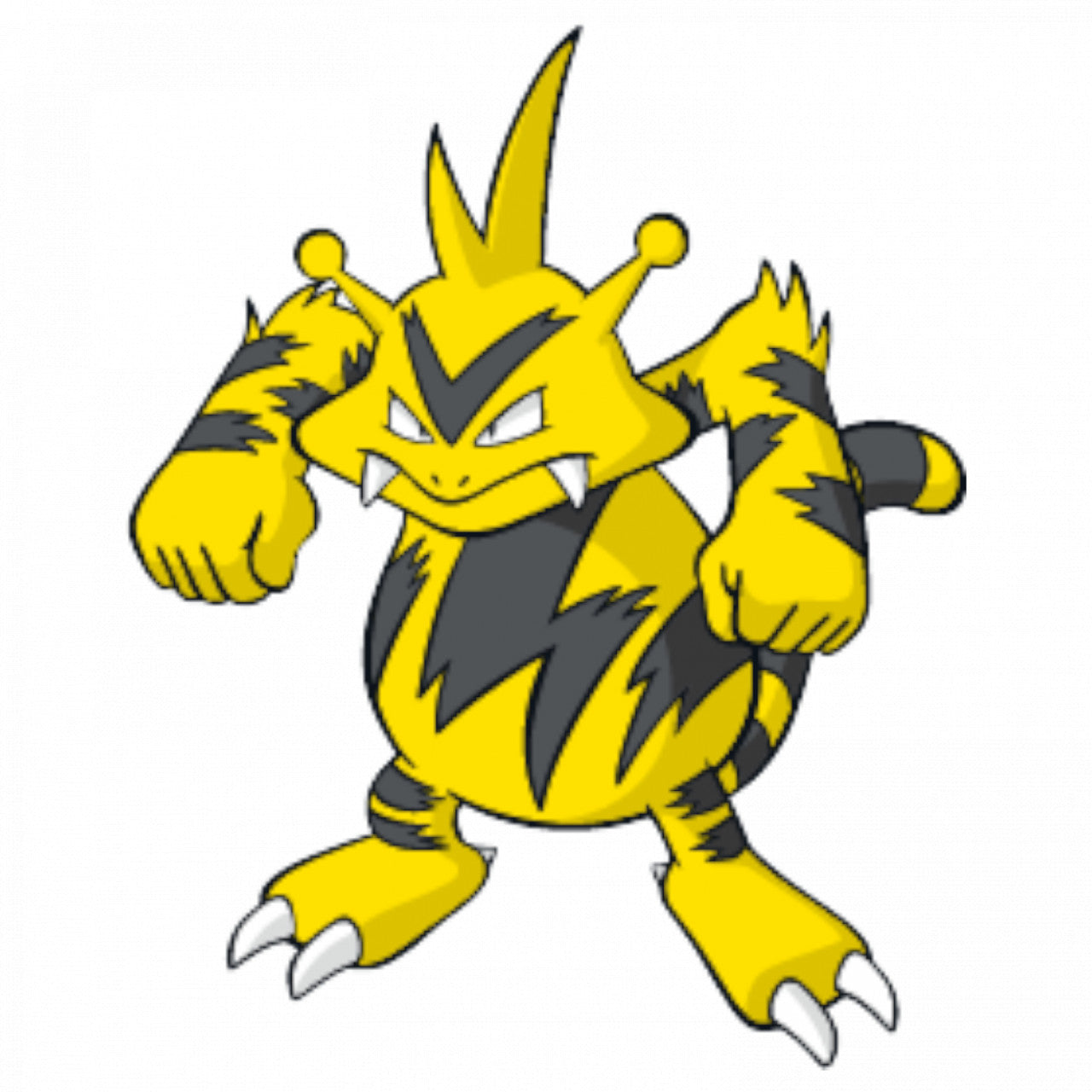 Set 5 bucati, Sticker decorativ, Pokemon Electabuzz, Rezistent la apa, NO7575, 6 cm, Multicolor