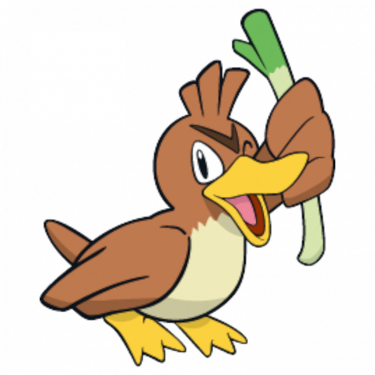 Set 5 bucati, Sticker decorativ, Pokemon Farfetchd, Rezistent la apa, NO7579, 6 cm, Multicolor