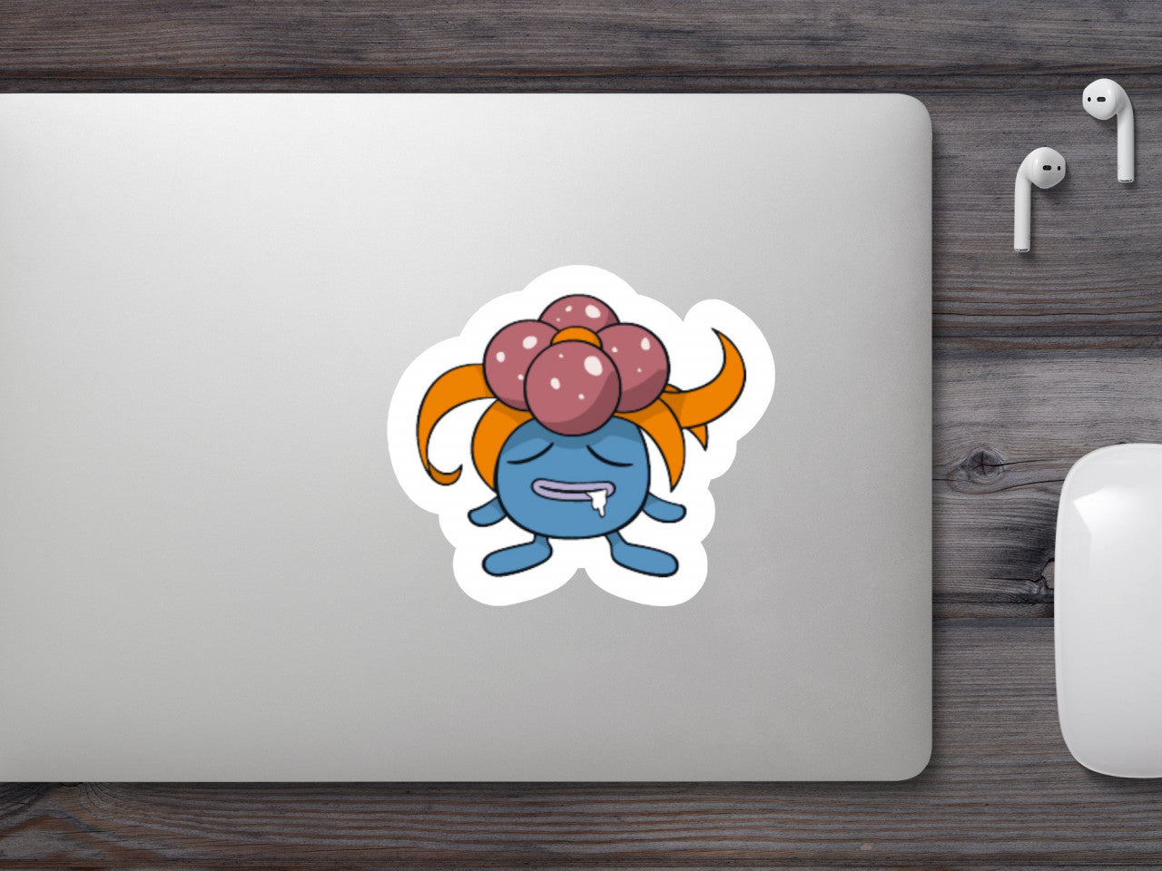 Set 5 bucati, Sticker decorativ, Pokemon Gloom, Rezistent la apa, NO7585, 6 cm, Multicolor