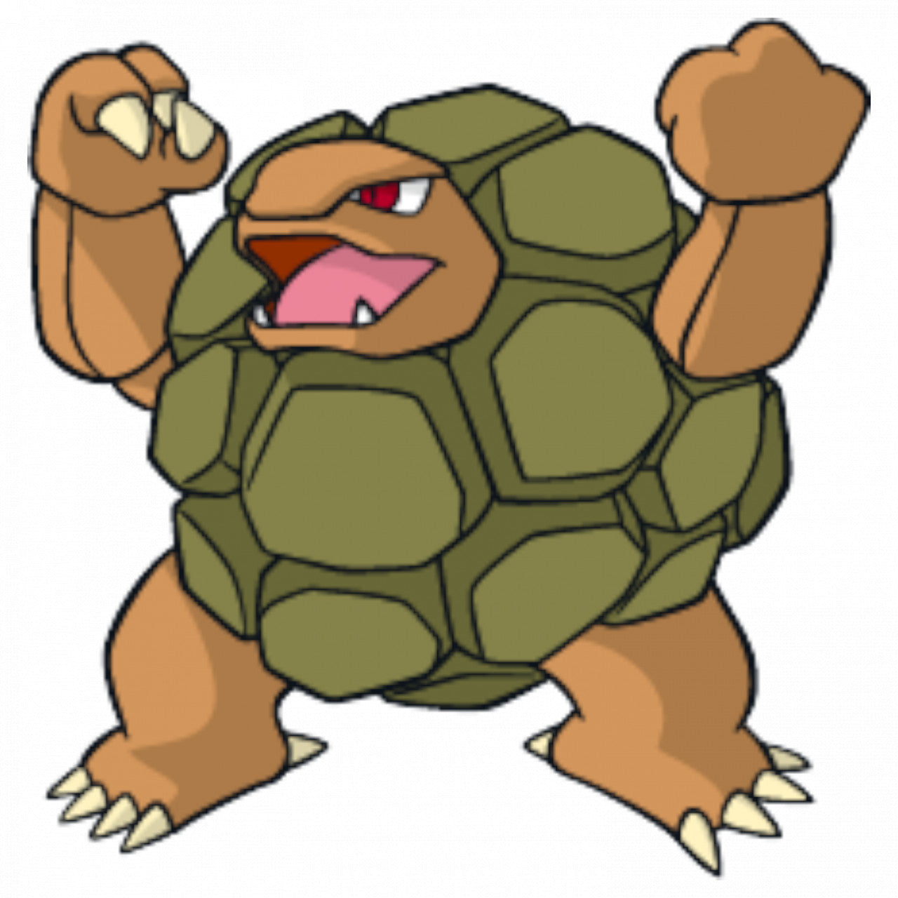 Set 5 bucati, Sticker decorativ, Pokemon Golem, Rezistent la apa, NO7590, 6 cm, Multicolor