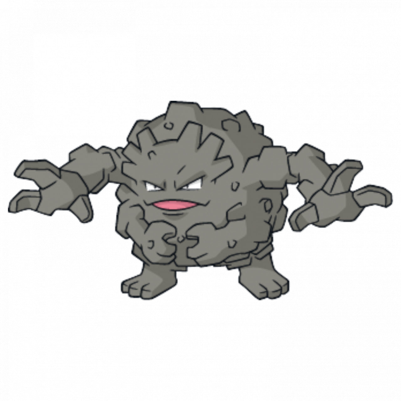 Set 5 bucati, Sticker decorativ, Pokemon Graveler, Rezistent la apa, NO7591, 6 cm, Multicolor