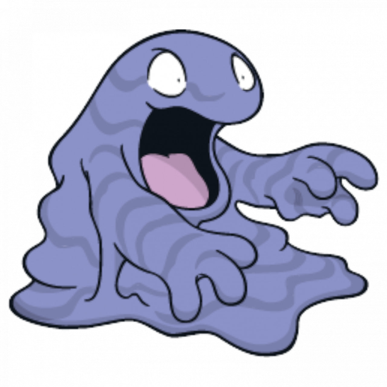 Set 5 bucati, Sticker decorativ, Pokemon Grimer, Rezistent la apa, NO7592, 6 cm, Multicolor