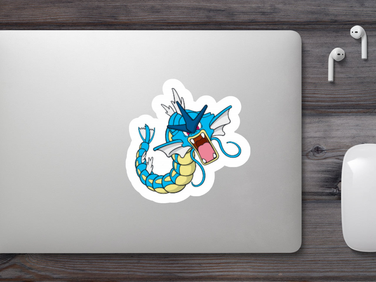 Set 5 bucati, Sticker decorativ, Pokemon Gyarados, Rezistent la apa, NO7595, 6 cm, Multicolor