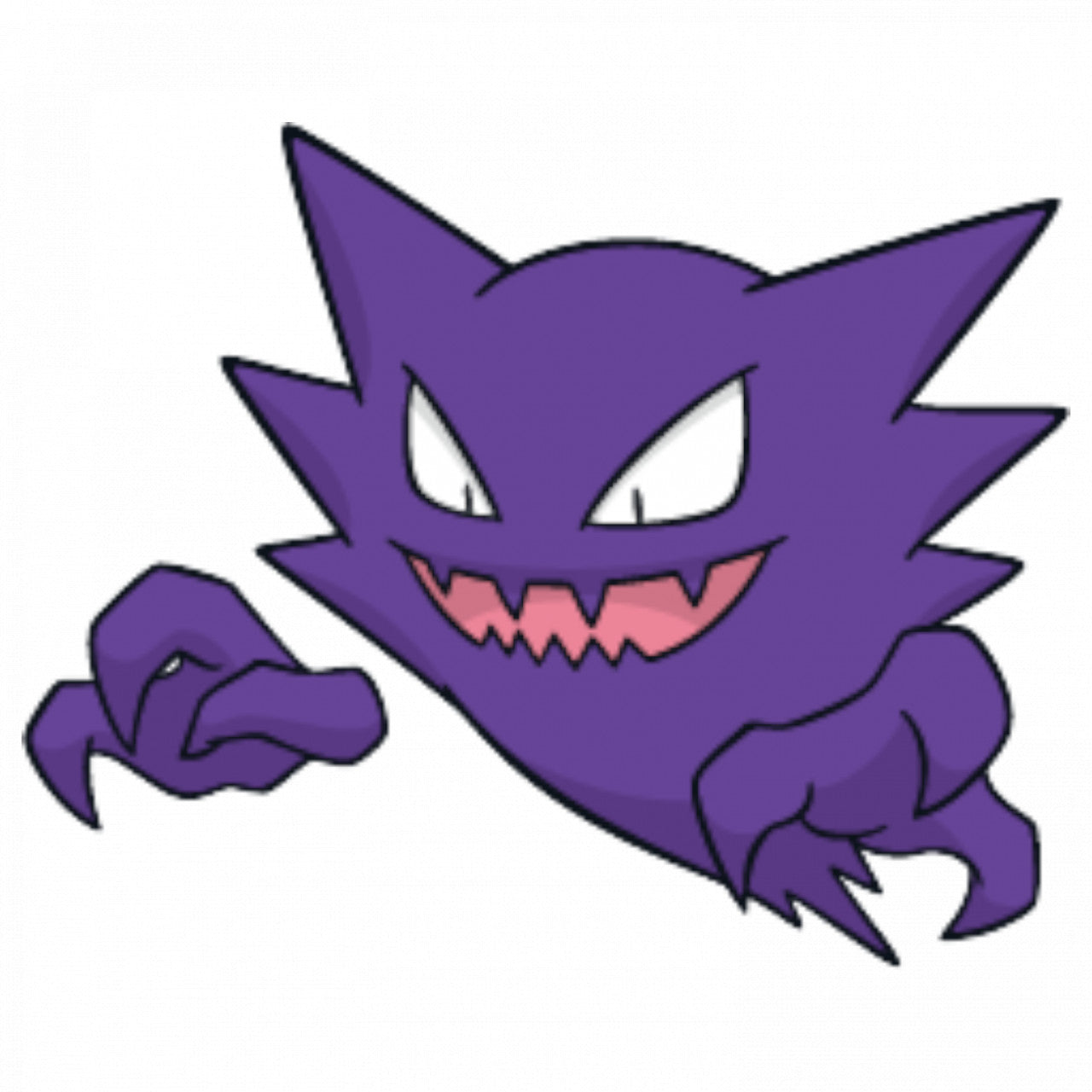 Set 5 bucati, Sticker decorativ, Pokemon Haunter, Rezistent la apa, NO7596, 6 cm, Multicolor