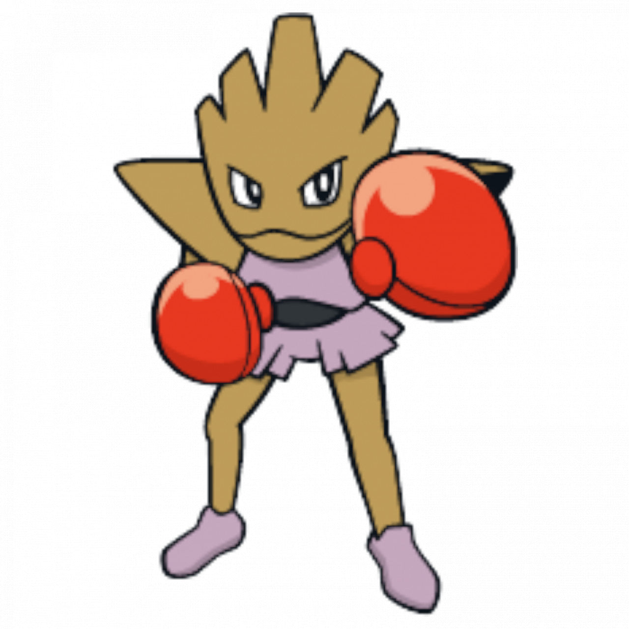 Set 5 bucati, Sticker decorativ, Pokemon Hitmonchan, Rezistent la apa, NO7597, 6 cm, Multicolor