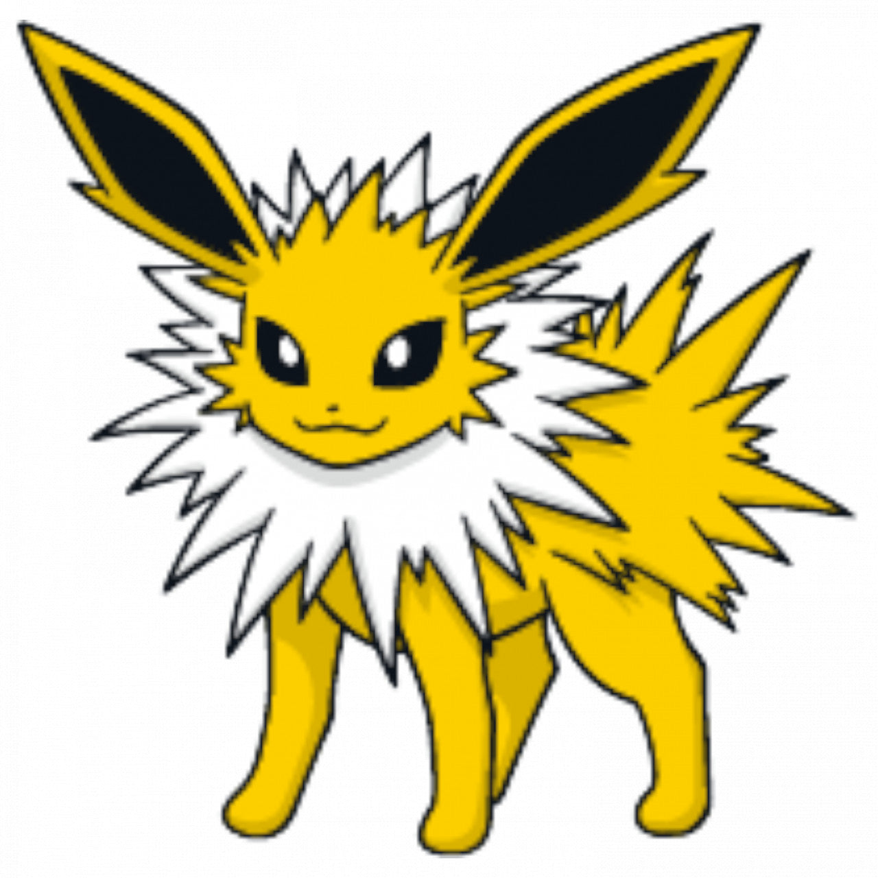 Set 5 bucati, Sticker decorativ, Pokemon Jolteon, Rezistent la apa, NO7603, 6 cm, Multicolor