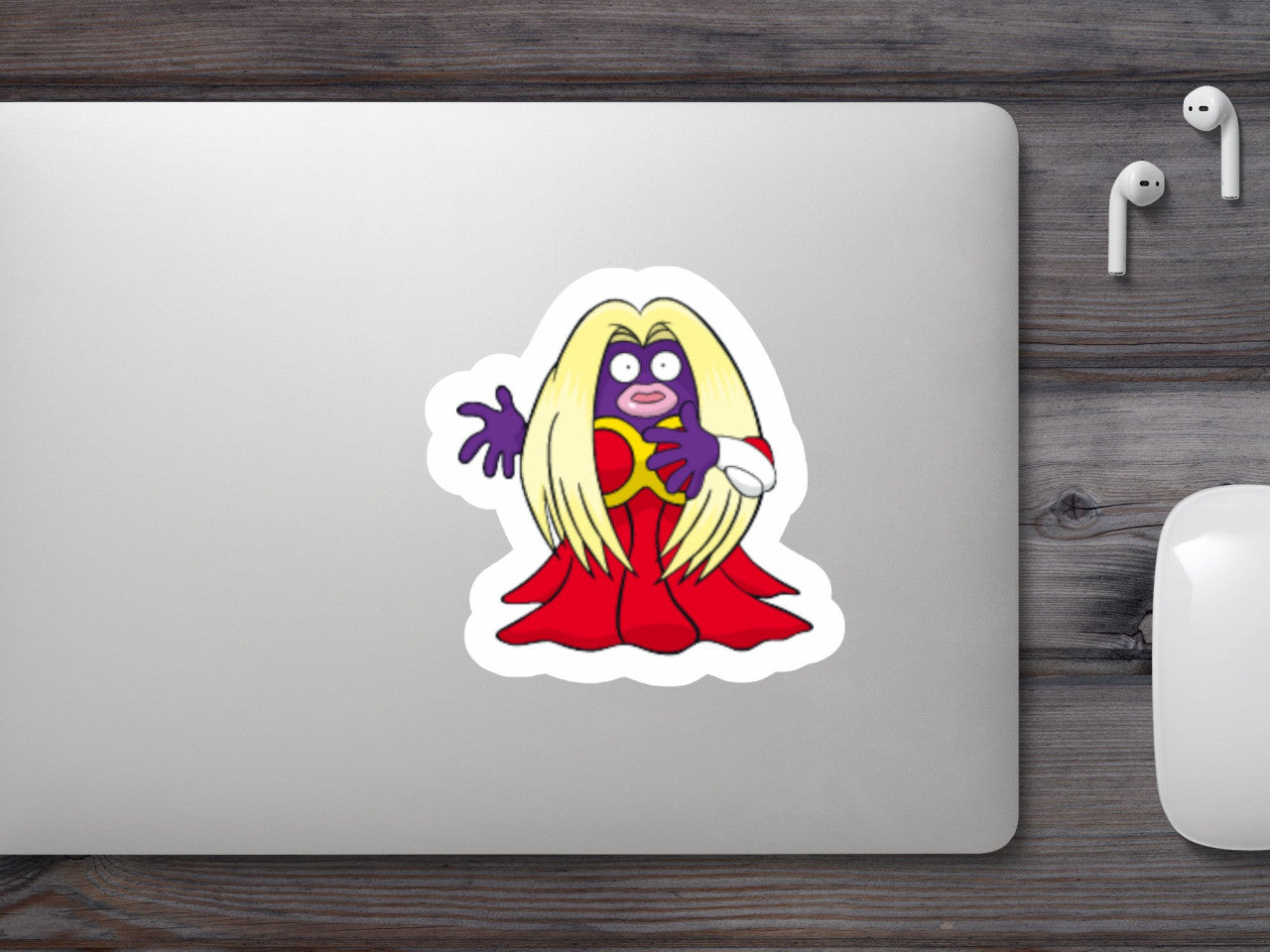 Set 5 bucati, Sticker decorativ, Pokemon Jynx, Rezistent la apa, NO7604, 6 cm, Multicolor