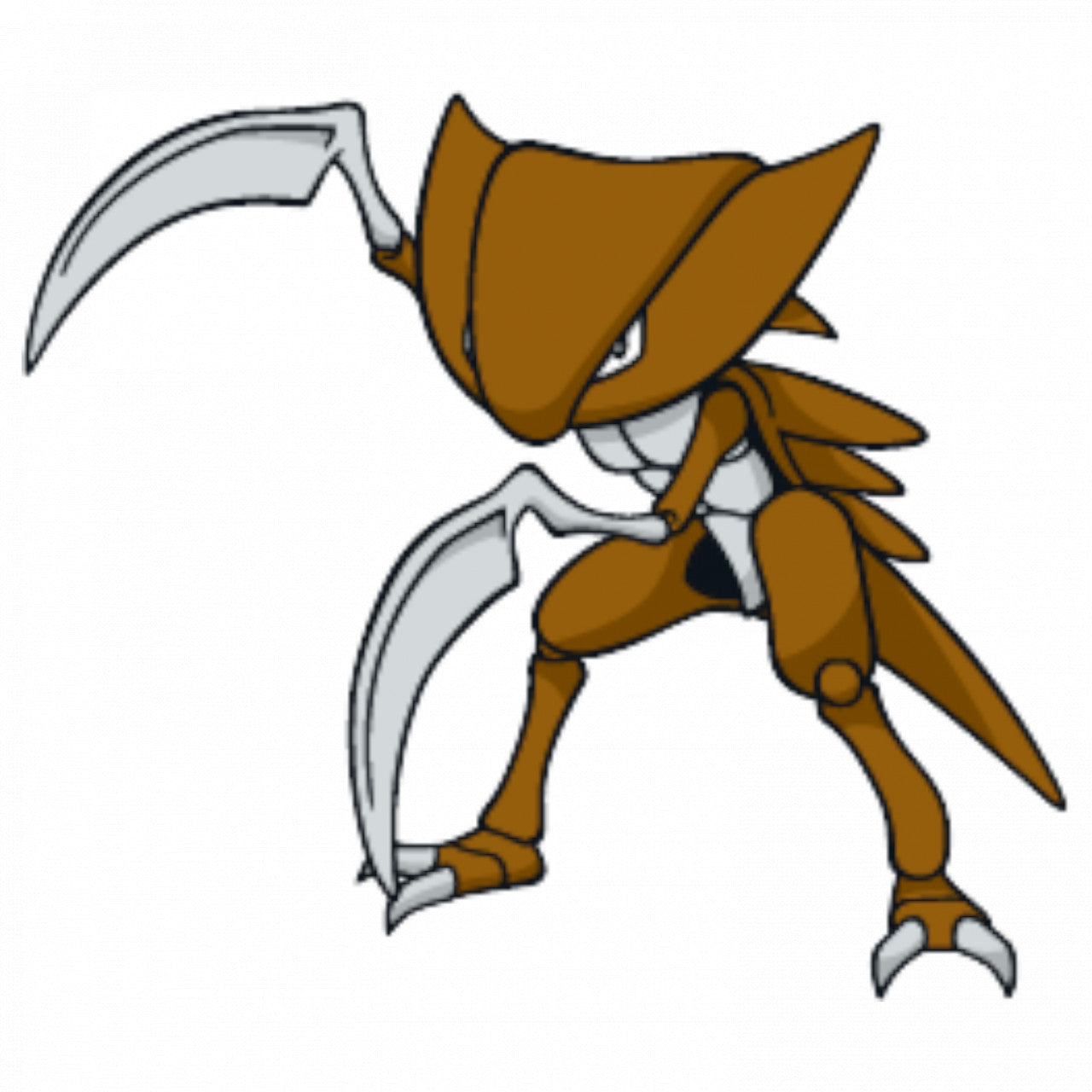 Set 5 bucati, Sticker decorativ, Pokemon Kabutops, Rezistent la apa, NO7606, 6 cm, Multicolor