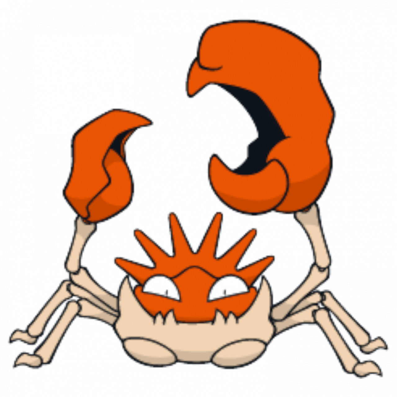 Set 5 bucati, Sticker decorativ, Pokemon Kingler, Rezistent la apa, NO7610, 6 cm, Multicolor