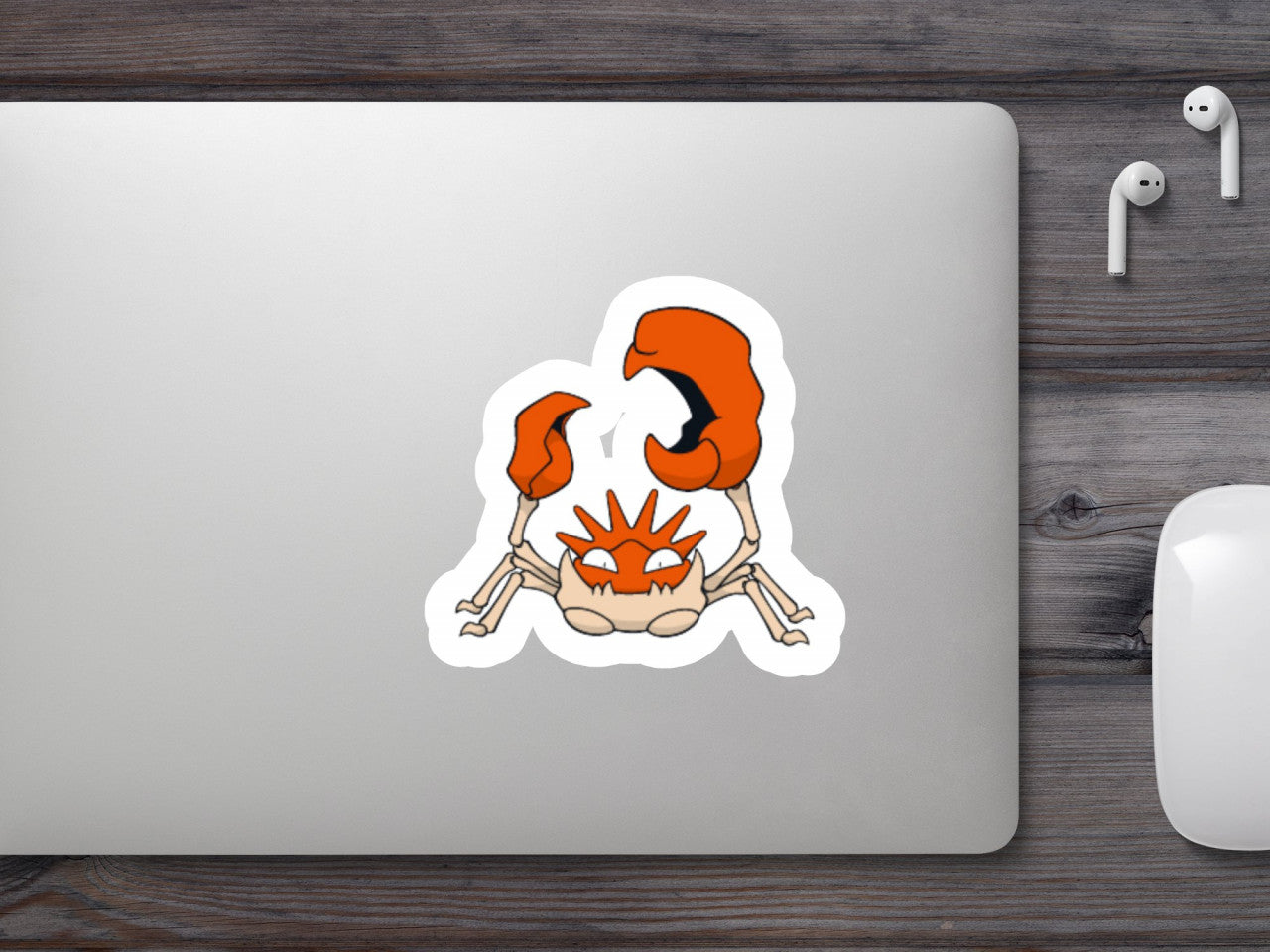 Set 5 bucati, Sticker decorativ, Pokemon Kingler, Rezistent la apa, NO7610, 6 cm, Multicolor