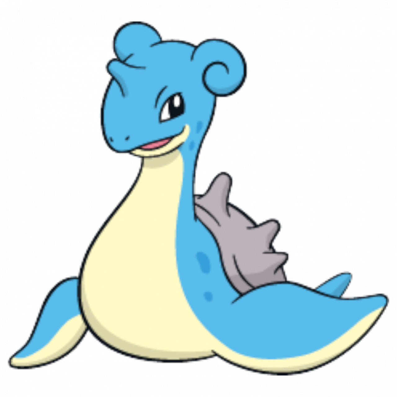 Set 5 bucati, Sticker decorativ, Pokemon Lapras, Rezistent la apa, NO7614, 6 cm, Multicolor