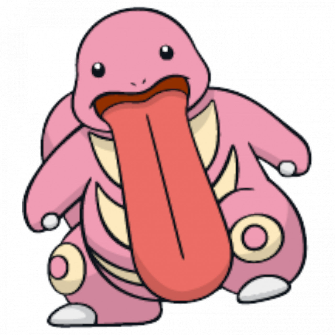 Set 5 bucati, Sticker decorativ, Pokemon Lickitung, Rezistent la apa, NO7615, 6 cm, Multicolor