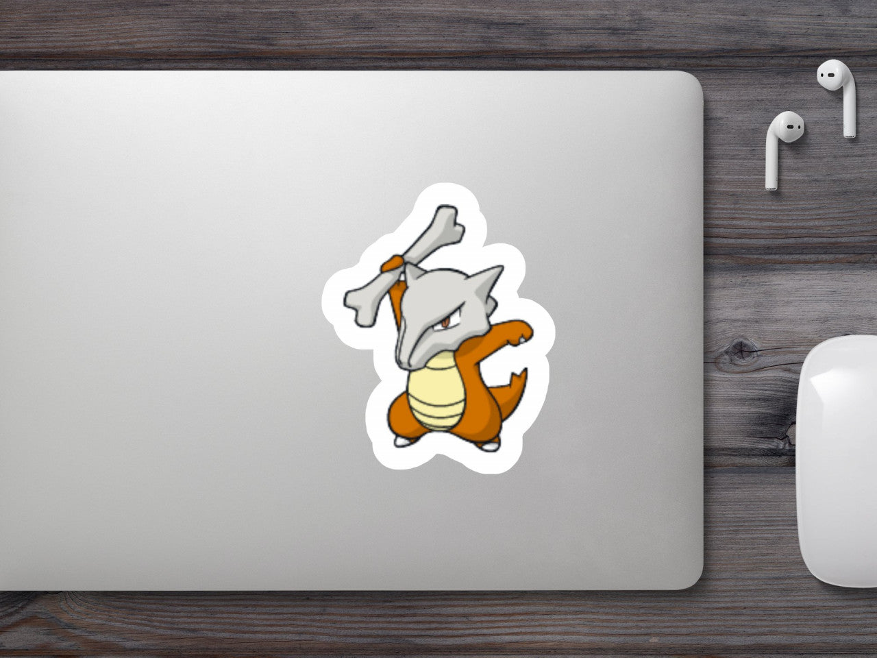 Set 5 bucati, Sticker decorativ, Pokemon Marowak, Rezistent la apa, NO7625, 6 cm, Multicolor