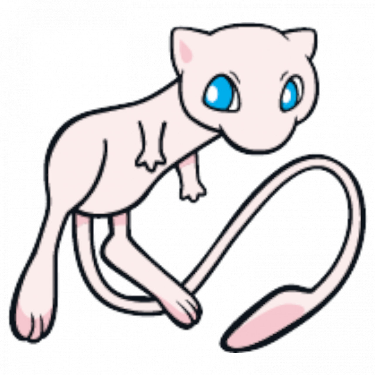 Set 5 bucati, Sticker decorativ, Pokemon Mew, Rezistent la apa, NO7629, 6 cm, Multicolor